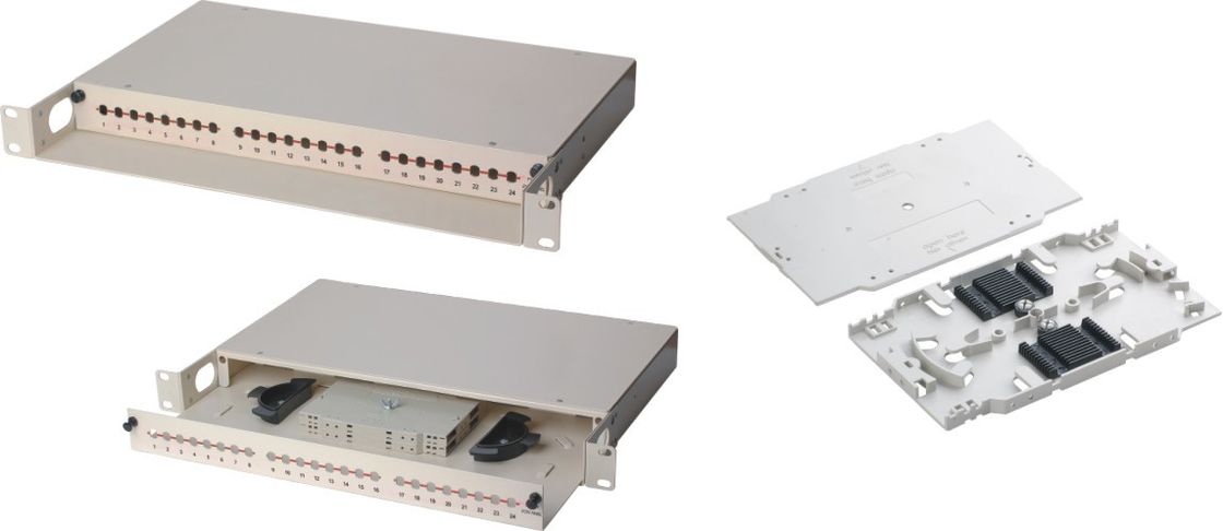 Plateau empilable de plateau de épissure optique de fibre de 12 ABS de noyau/épissure de fusion avec la fente YH1024 de douille