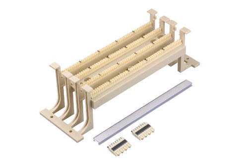 Base de câblage téléphonique 100 paire 110 panneau de patch de bloc de terminaison pour la communication réseau YH7036