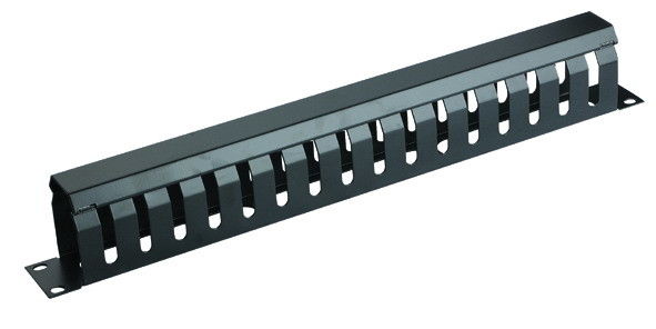 Gestion des câbles à support 1U haute performance, Gestion des câbles à ampli avec couvercle YH4040
