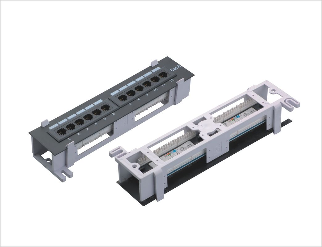 Panneau de patch anti-rouille, panneau de patch de câble de réseau, panneau de patch de salle de surveillance adaptée YH4006