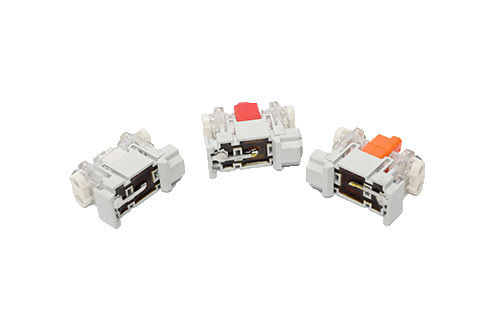 Connecteur d'abonné de fil de baisse de télécom maintenant simplement sur le rail de guide à l'intérieur de la boîte de distribution