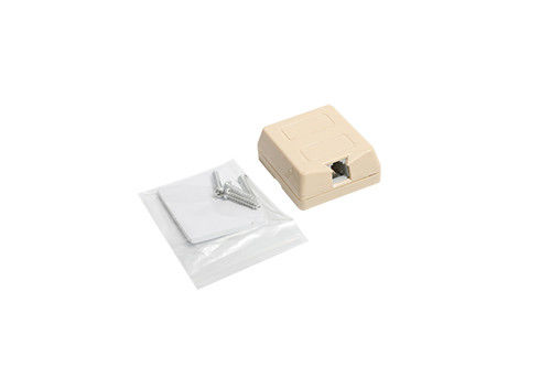 Boîte de bâti de surface de prise murale de la mise en réseau RJ11 avec la sortie YH7109 de téléphone des USA Jack