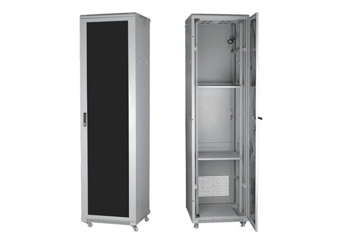 Acier laminé à froid par profondeur en verre du Cabinet 100mm de support de serveur de porte avec le manteau de poudre finissant YH2002