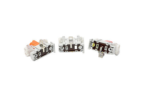 Connecteur d'abonné de fil de baisse de télécom maintenant simplement sur le rail de guide à l'intérieur de la boîte de distribution