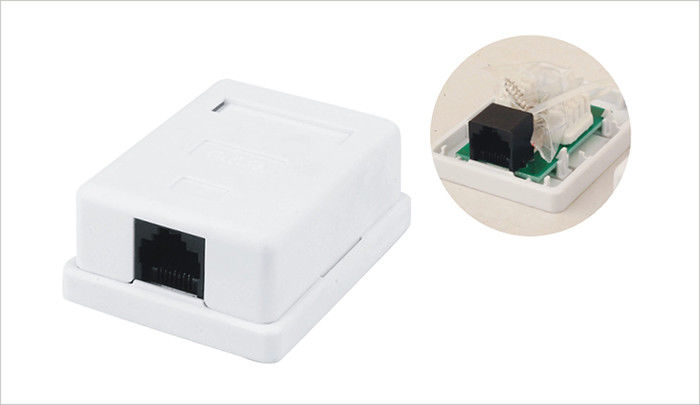 RJ45 réseau fixé au mur Jack trapézoïdal pour la boîte simple YH7015 de bâti de surface de port