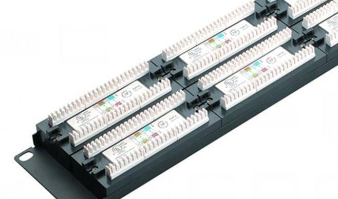 Tableaux de connexions d'Ethernet du tableau de connexions de réseau de Cat6 UTP 48port 2U ampère conducteur YH4016 de 0,4 - de 0.7mm